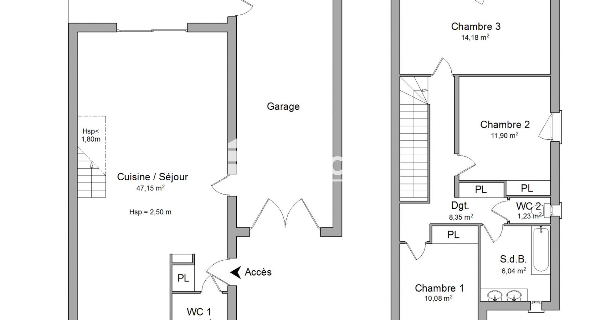 Maison à louer, 102m², Saint-Etienne