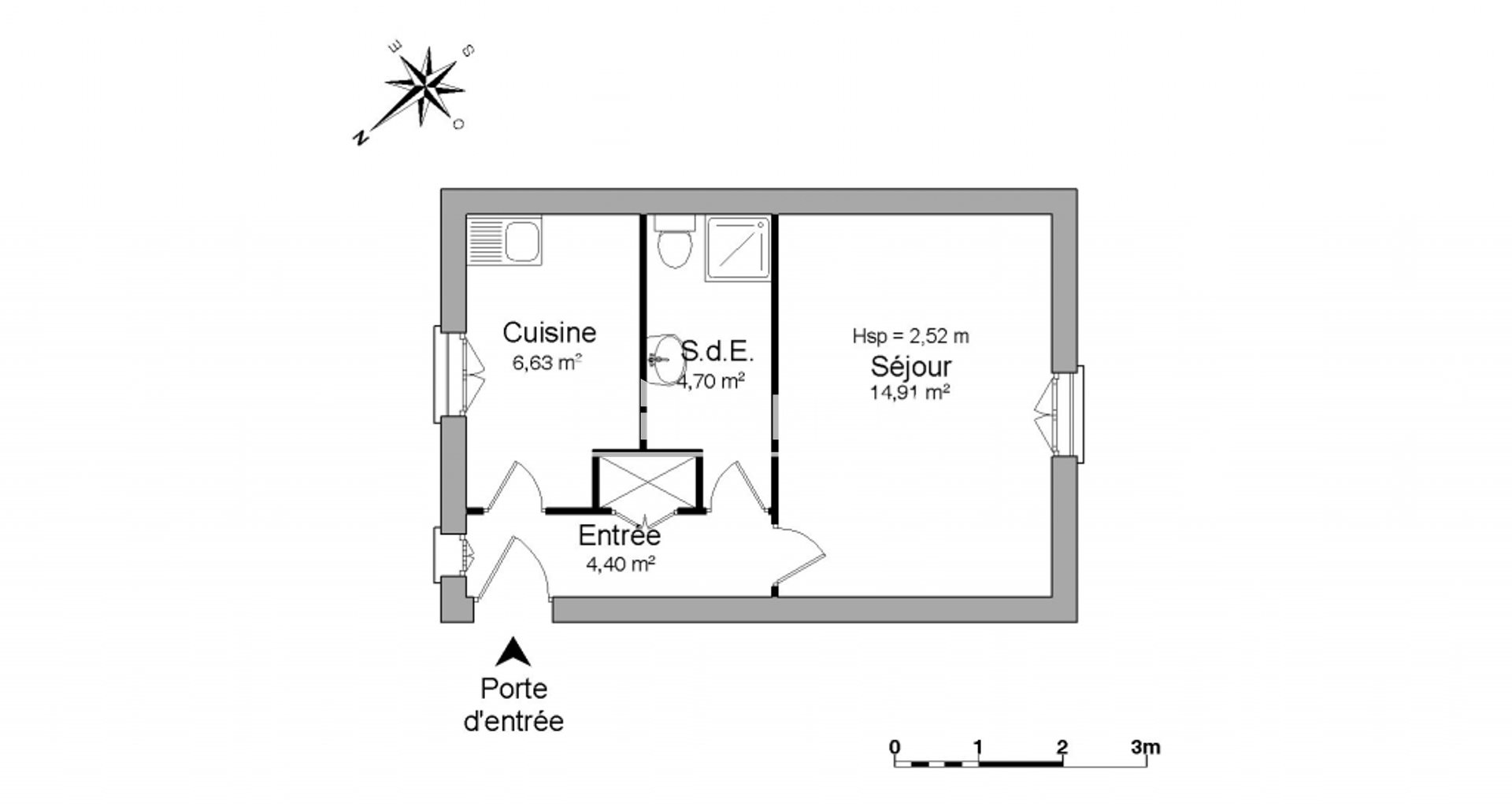 Appartement à louer, 30m², Craponne