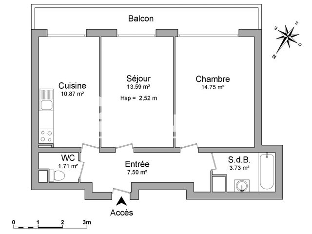 Appartement à louer, 52m², Annemasse