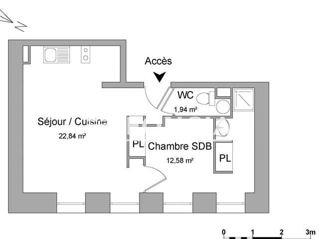Appartement à louer, 37m², Toulouse