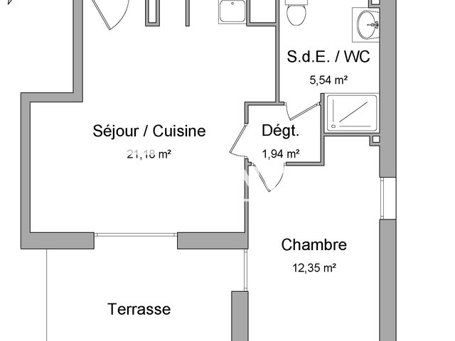 Appartement à louer, 41m², Balma