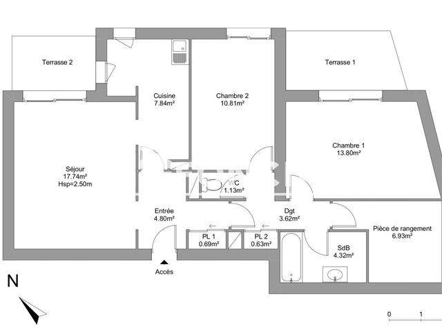 Appartement à louer, 74m², Montpellier
