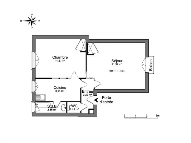 Appartement à louer, 48m², Nancy