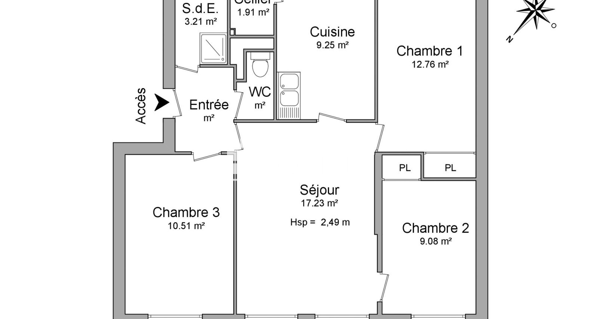 Appartement à louer, 68m², Poissy