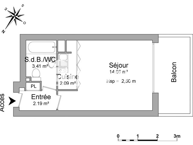 Appartement à louer, 22m², Six-Fours-les-Plages
