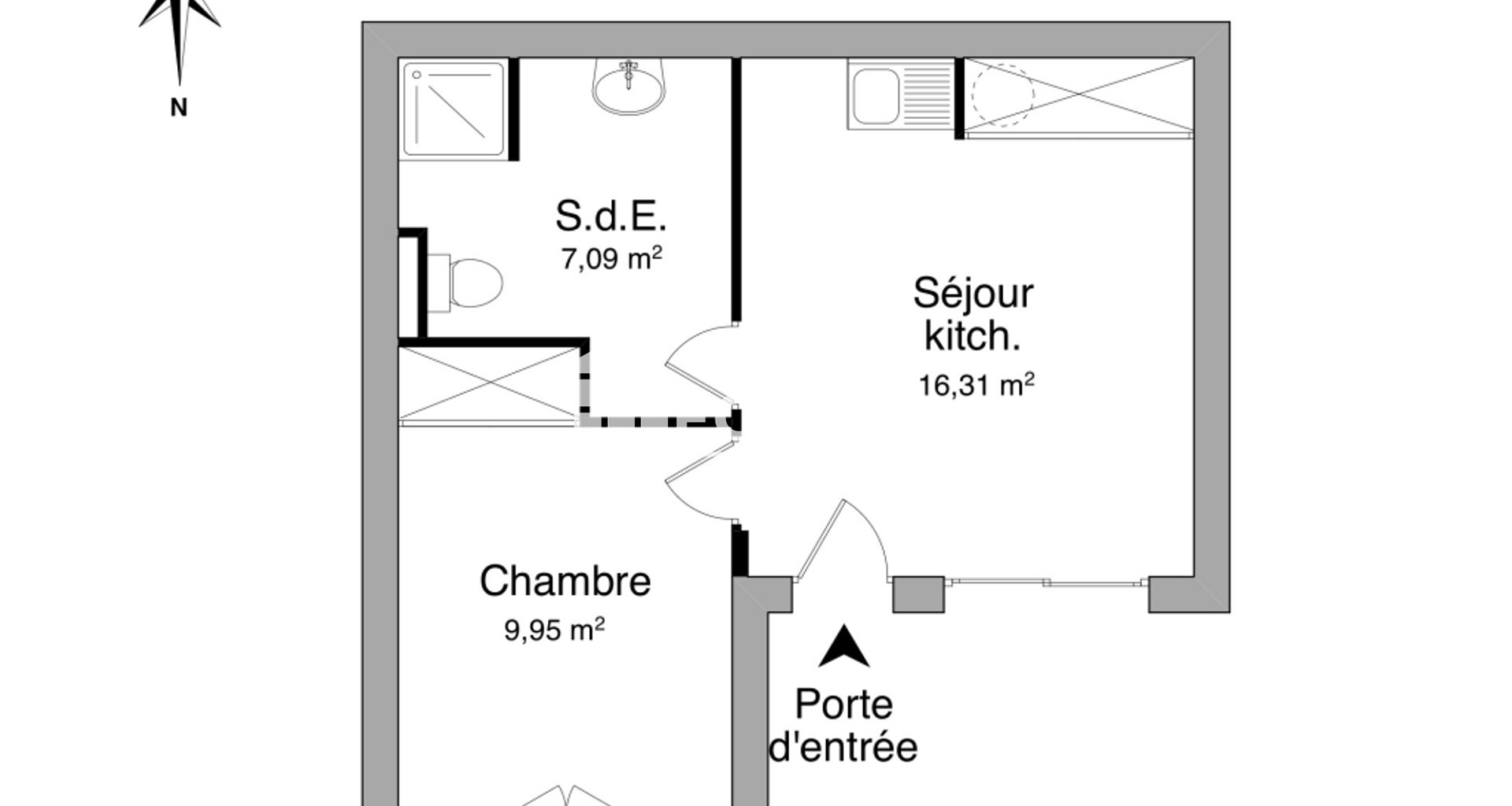 Appartement à louer, 33m², Rochefort