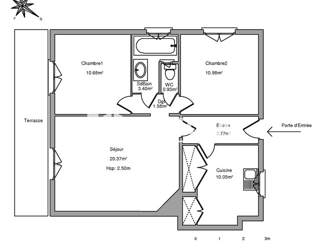 Appartement à louer, 61m², Fréjus