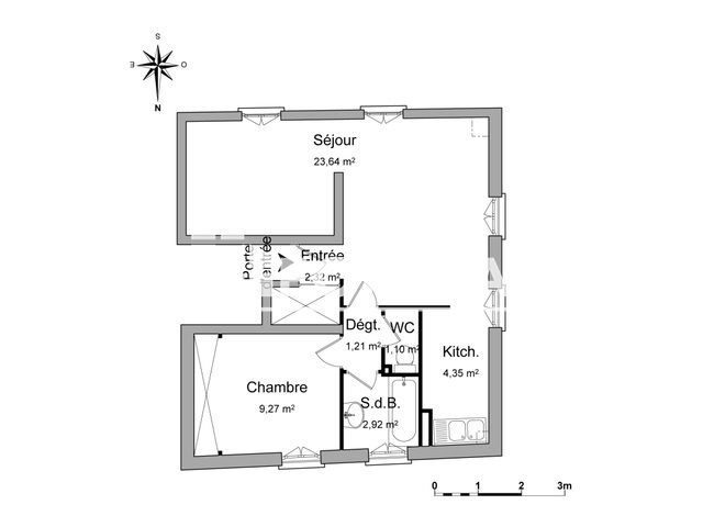 Appartement à louer, 44m², Biarritz