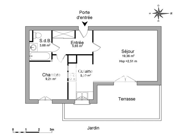Appartement à louer, 43m², Lucé