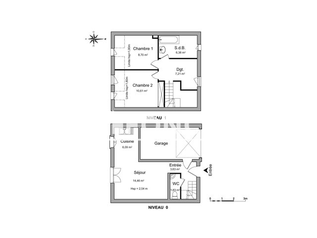Maison à louer, 58m², Saint-Hilaire-Saint-Mesmin