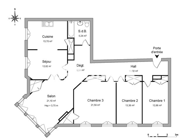 Appartement à louer, 122m², Carcassonne