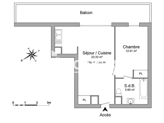 Appartement à louer, 40m², Cenon