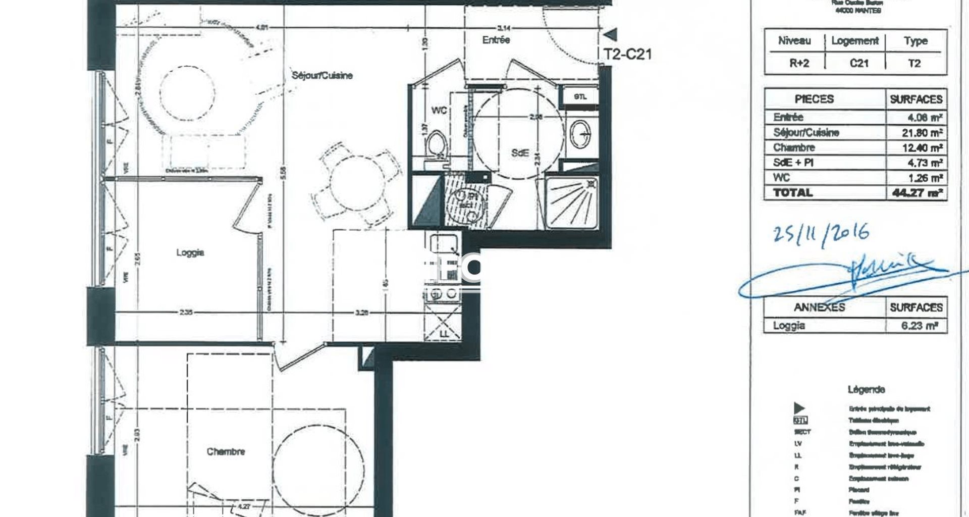 Appartement à louer, 44m², Nantes