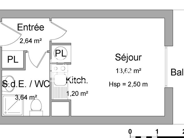 Appartement à louer, 20m², Avion