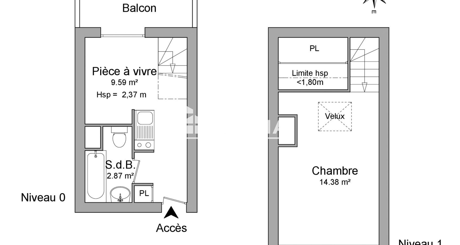 Appartement à louer, 26m², Villeurbanne