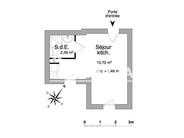 Appartement à louer, 18m², La Roche-sur-Yon