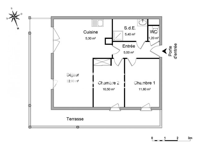 Appartement à louer, 62m², Boucau