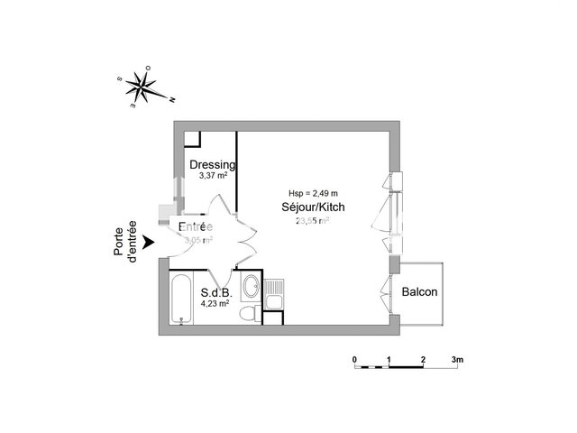 Appartement à louer, 34m², Grenoble
