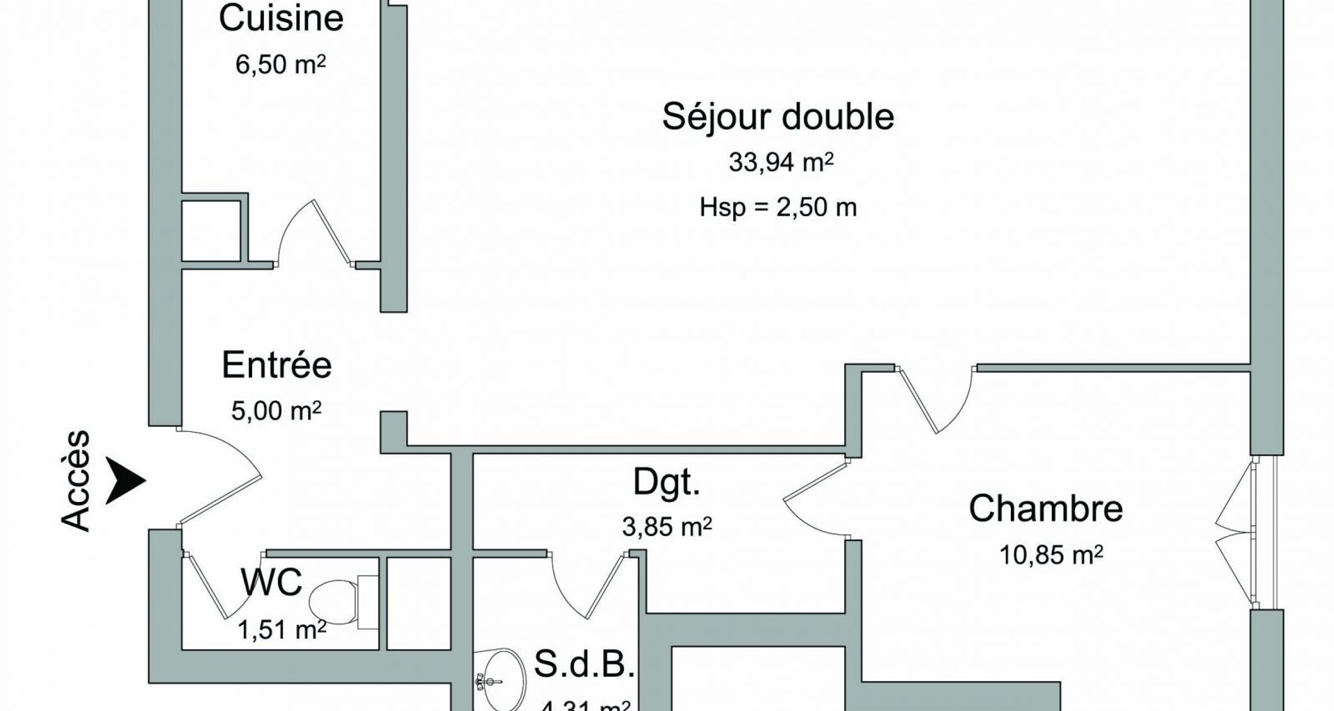 Appartement à louer, 65m², Bourg-la-Reine