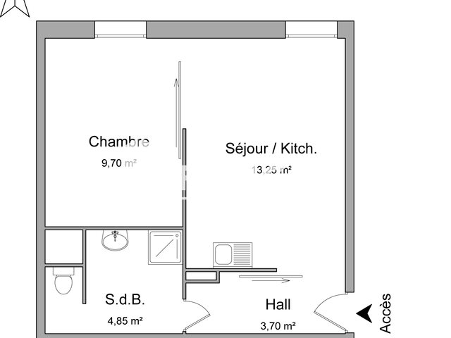 Appartement à louer, 31m², Villeneuve-d'Ascq