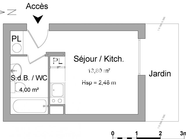 Appartement à louer, 17m², Aix-en-Provence