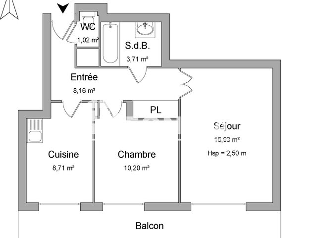 Appartement à louer, 48m², Bourgoin-Jallieu