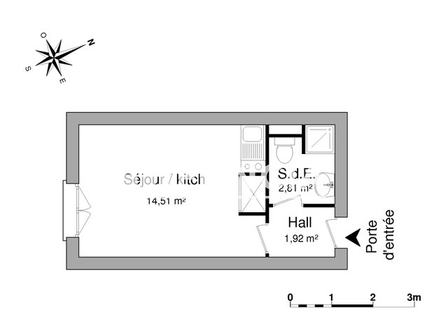 Appartement à louer, 19m², La Roche-sur-Yon