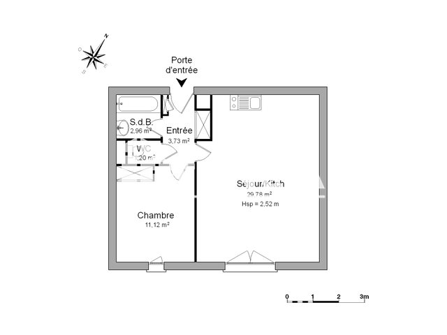 Appartement à louer, 47m², Angers