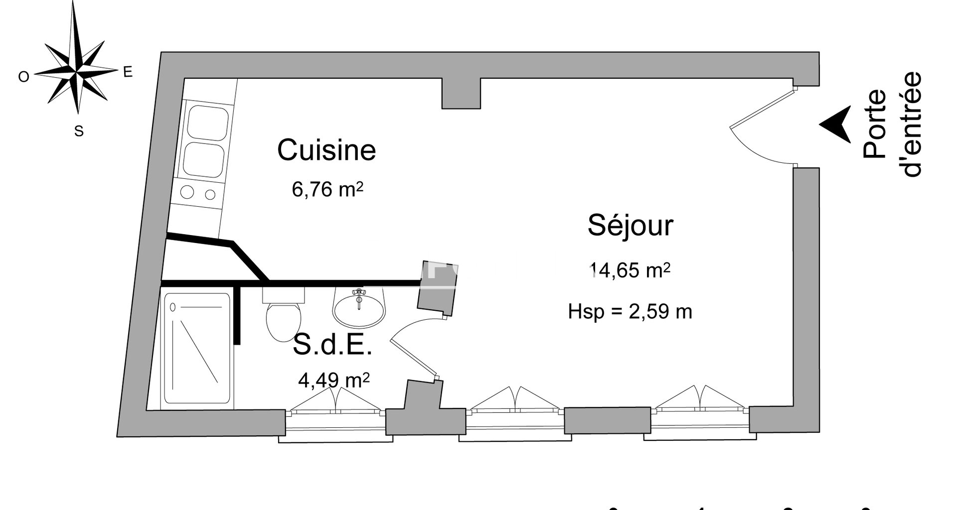 Appartement à louer, 25m², Saint-Germain-en-Laye