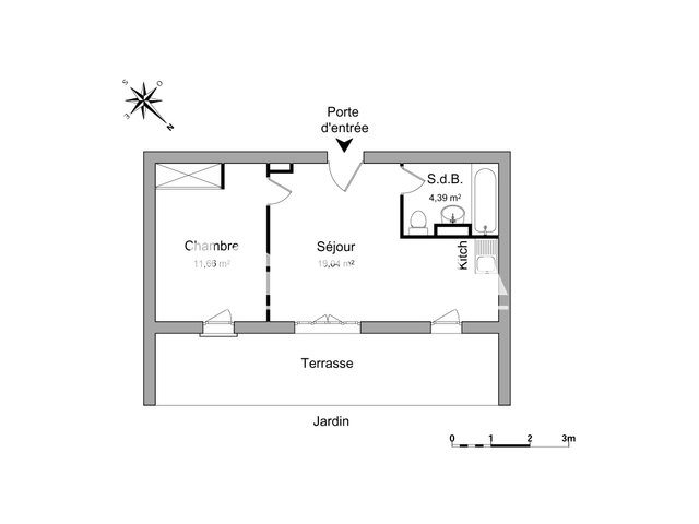 Appartement à louer, 35m², Montpellier