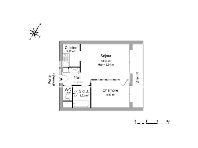 Appartement à louer, 33m², Niort