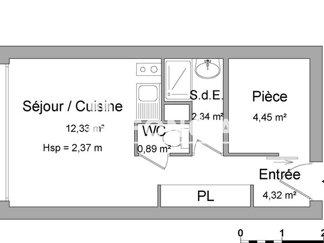 Appartement à louer, 24m², Agde (Cap d'Agde)