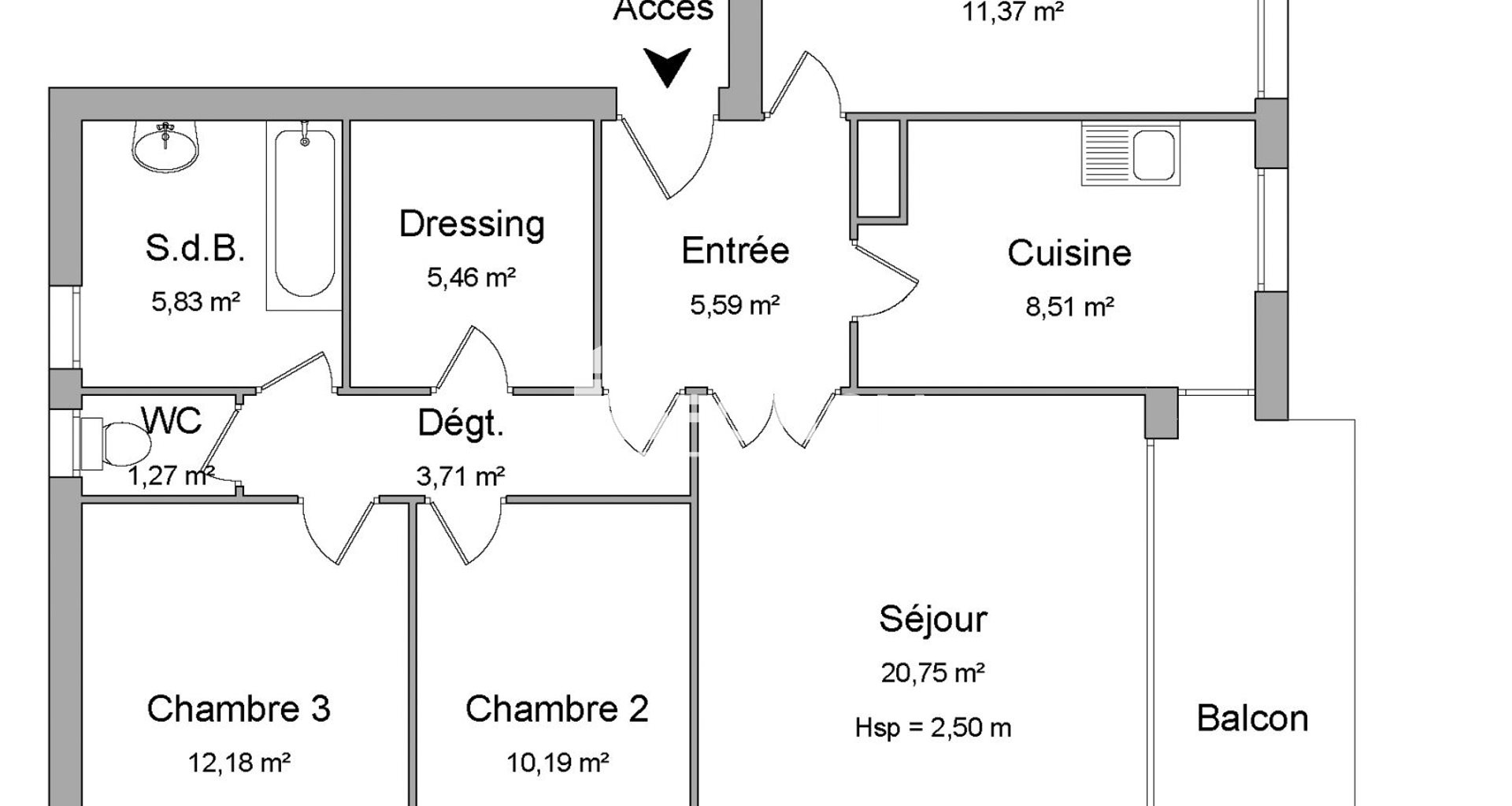 Appartement à louer, 84m², Villeneuve-lès-Avignon