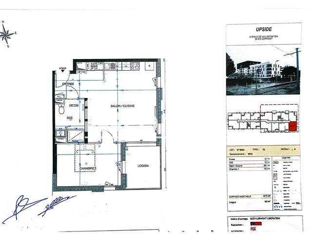 Appartement à louer, 47m², Lormont