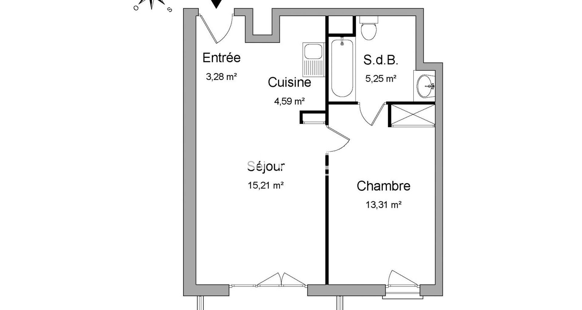 Appartement à louer, 41m², Ermont