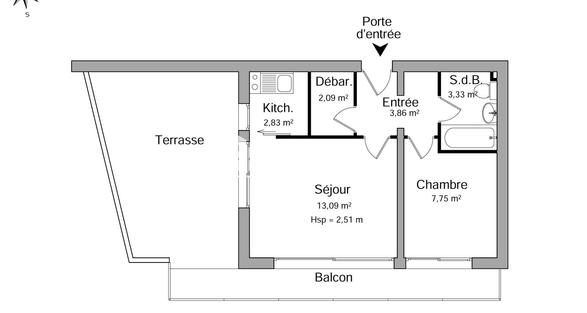 Appartement à louer, 32m², Grenoble