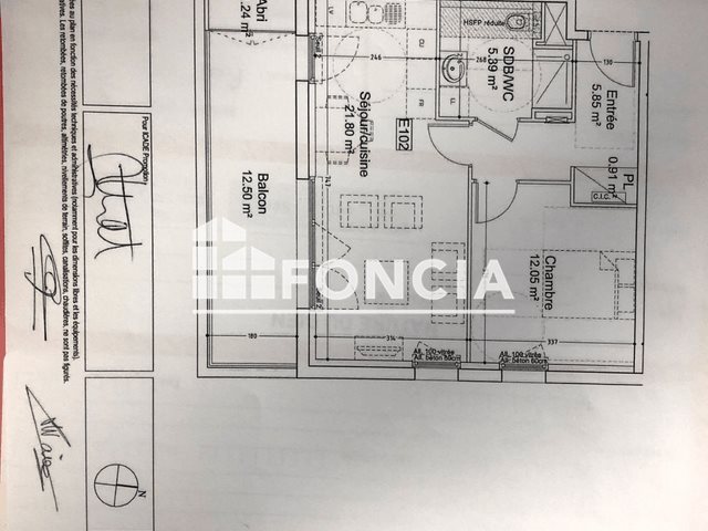 Appartement à louer, 46m², Laxou
