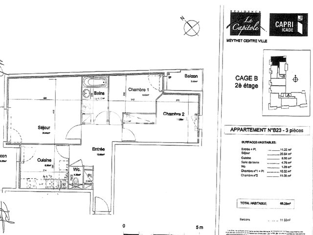 Appartement à louer, 68m², Meythet