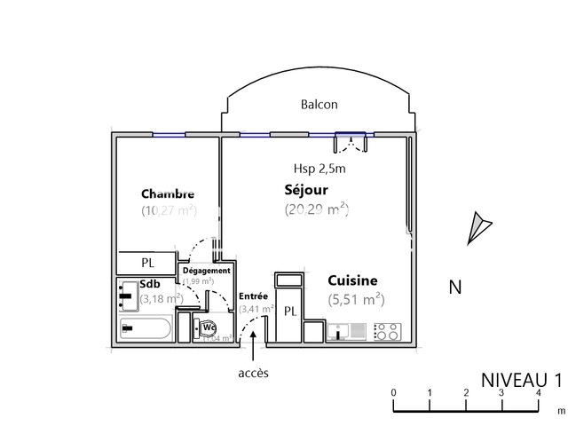 Appartement à louer, 45m², Vétraz-Monthoux