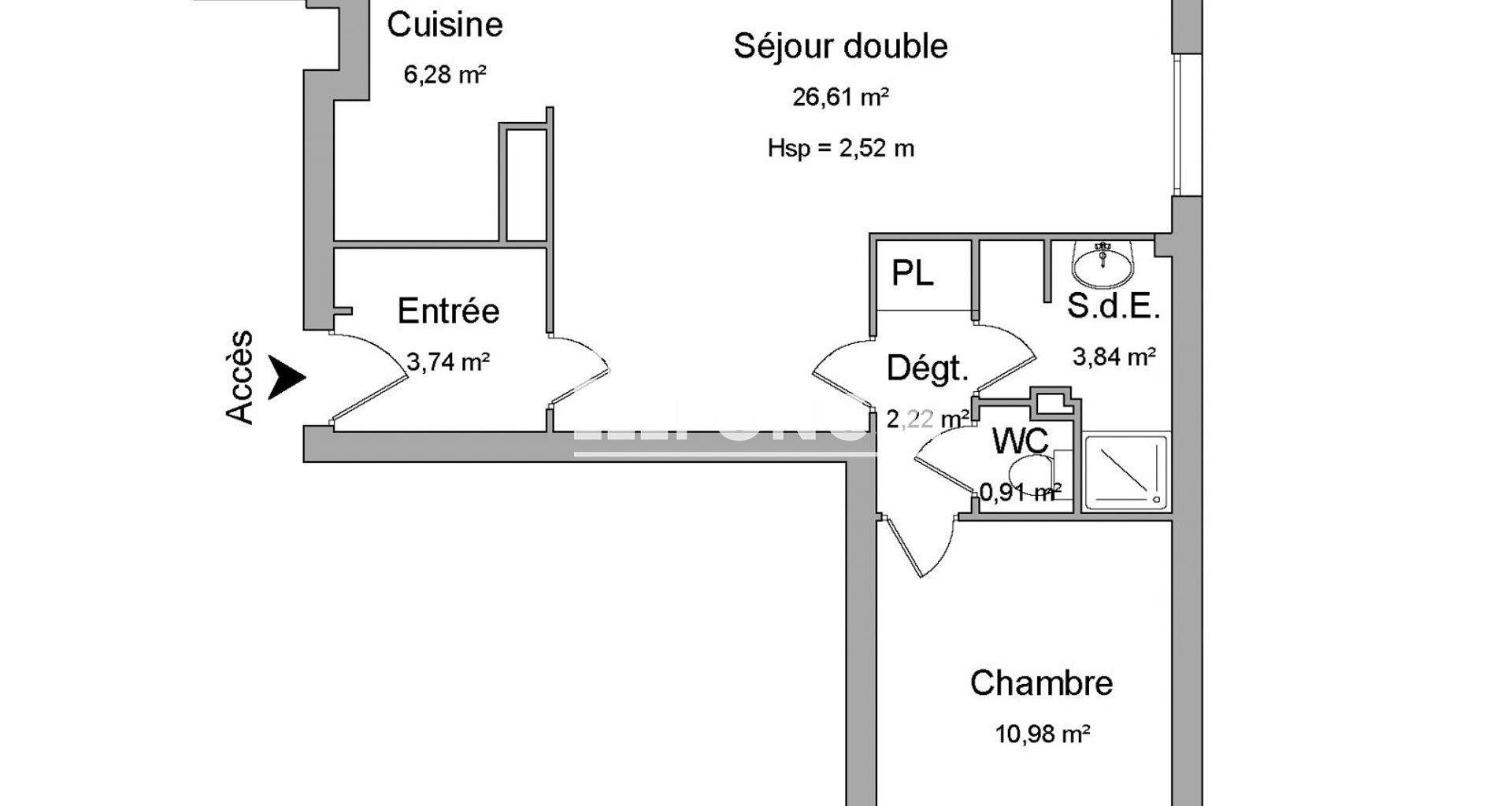 Appartement à louer, 55m², Chatou