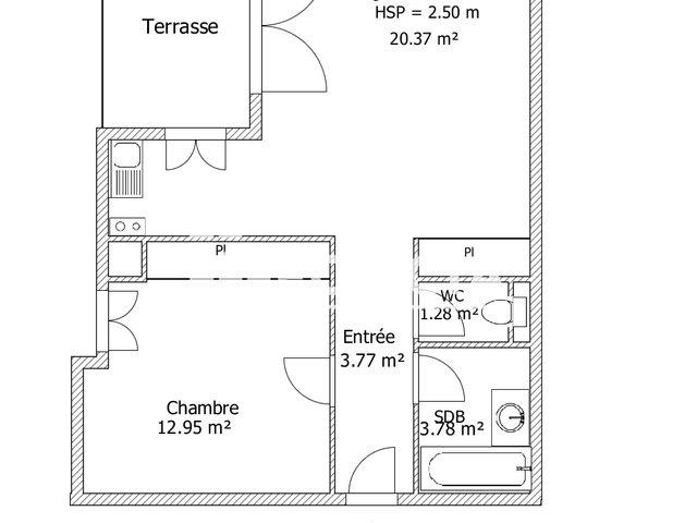 Appartement à louer, 42m², Cambrai