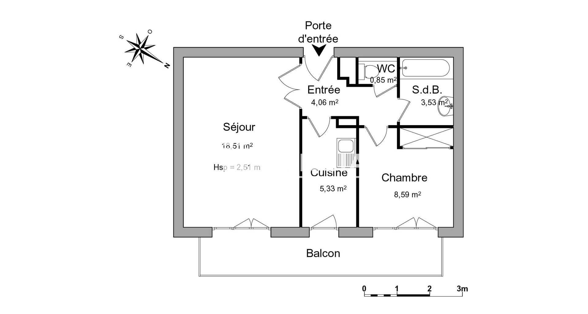 Appartement à louer, 40m², Le Plessis-Robinson