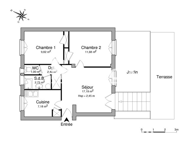 Appartement à louer, 52m², Berre-l'Etang