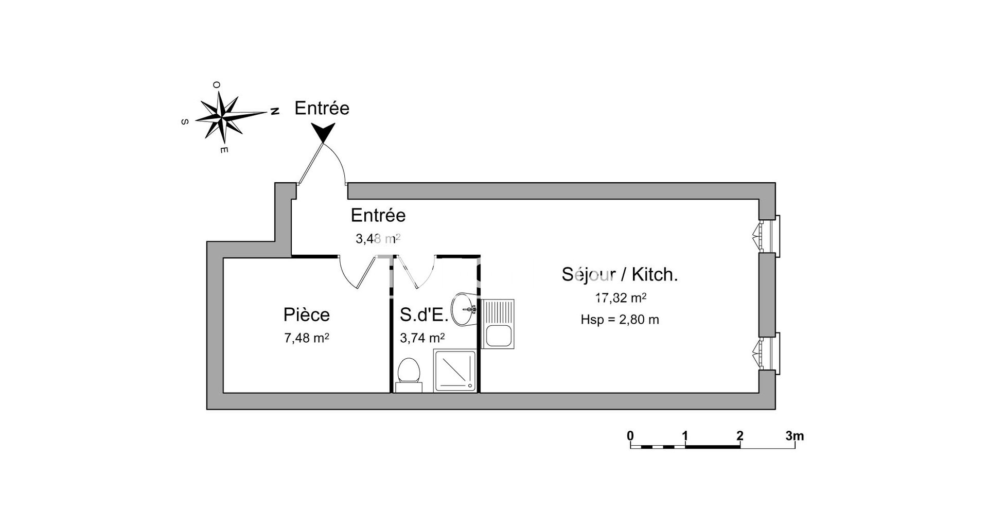 Appartement à louer, 32m², Vallauris
