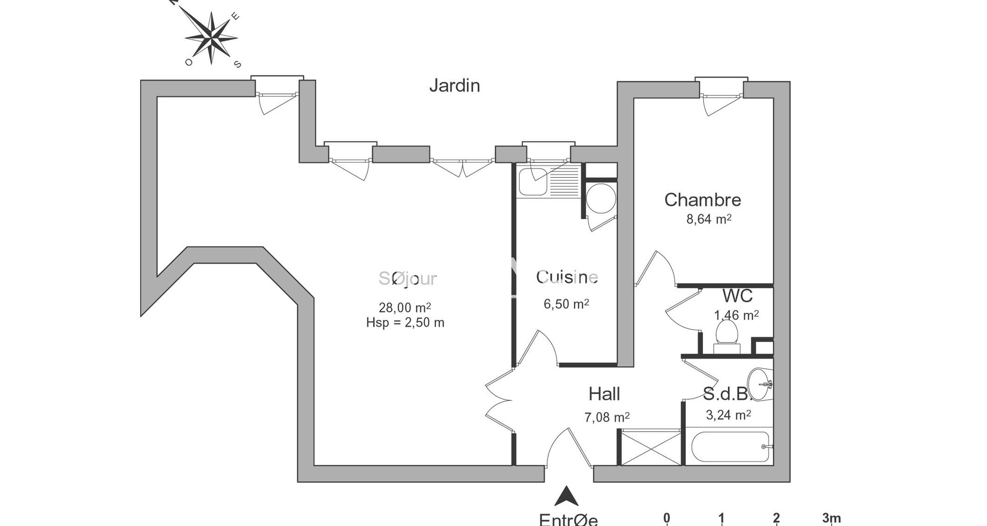 Appartement à louer, 53m², Draveil