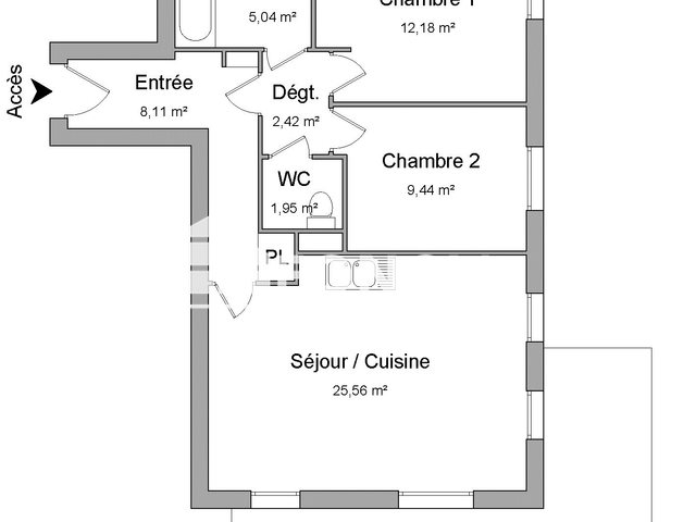 Appartement à louer, 64m², Nancy