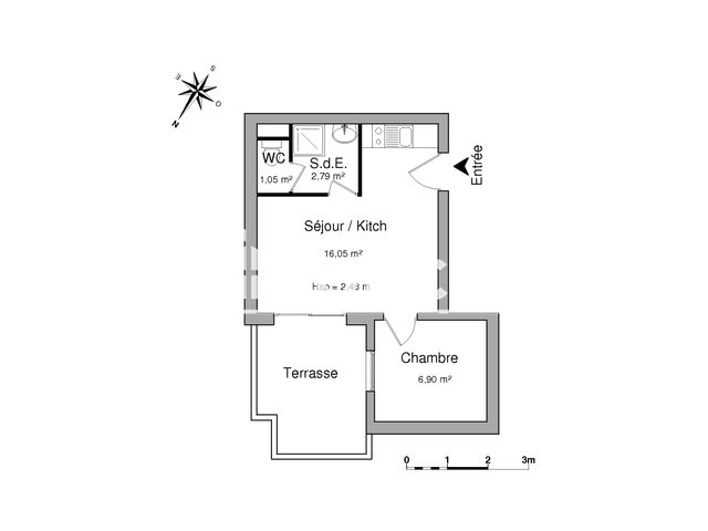 Appartement à louer, 26m², La Rochelle