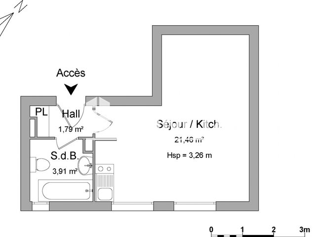 Appartement à louer, 27m², Lille