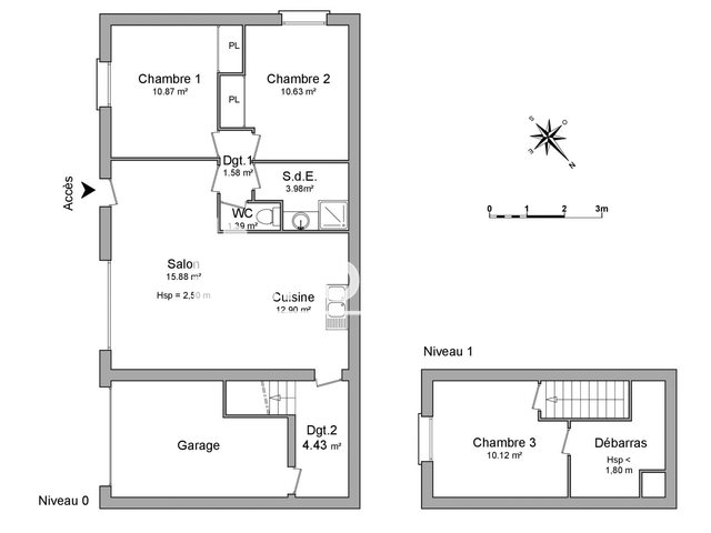 Maison à louer, 79m², Aiffres