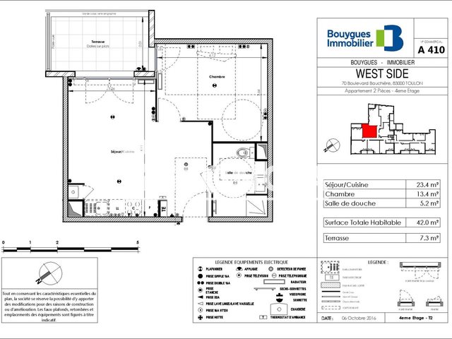 Appartement à louer, 42m², Toulon